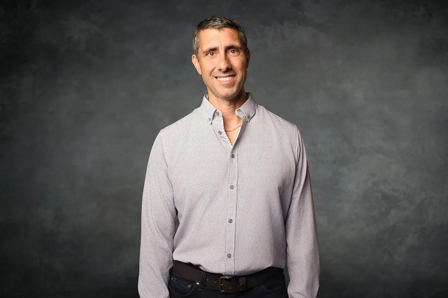 Professional on-site headshot captured at a corporate headshot booth