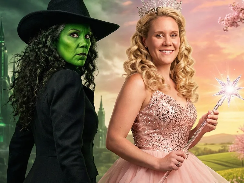 Final AI Photo Booth output of two guests styled in a fairytale-inspired theme