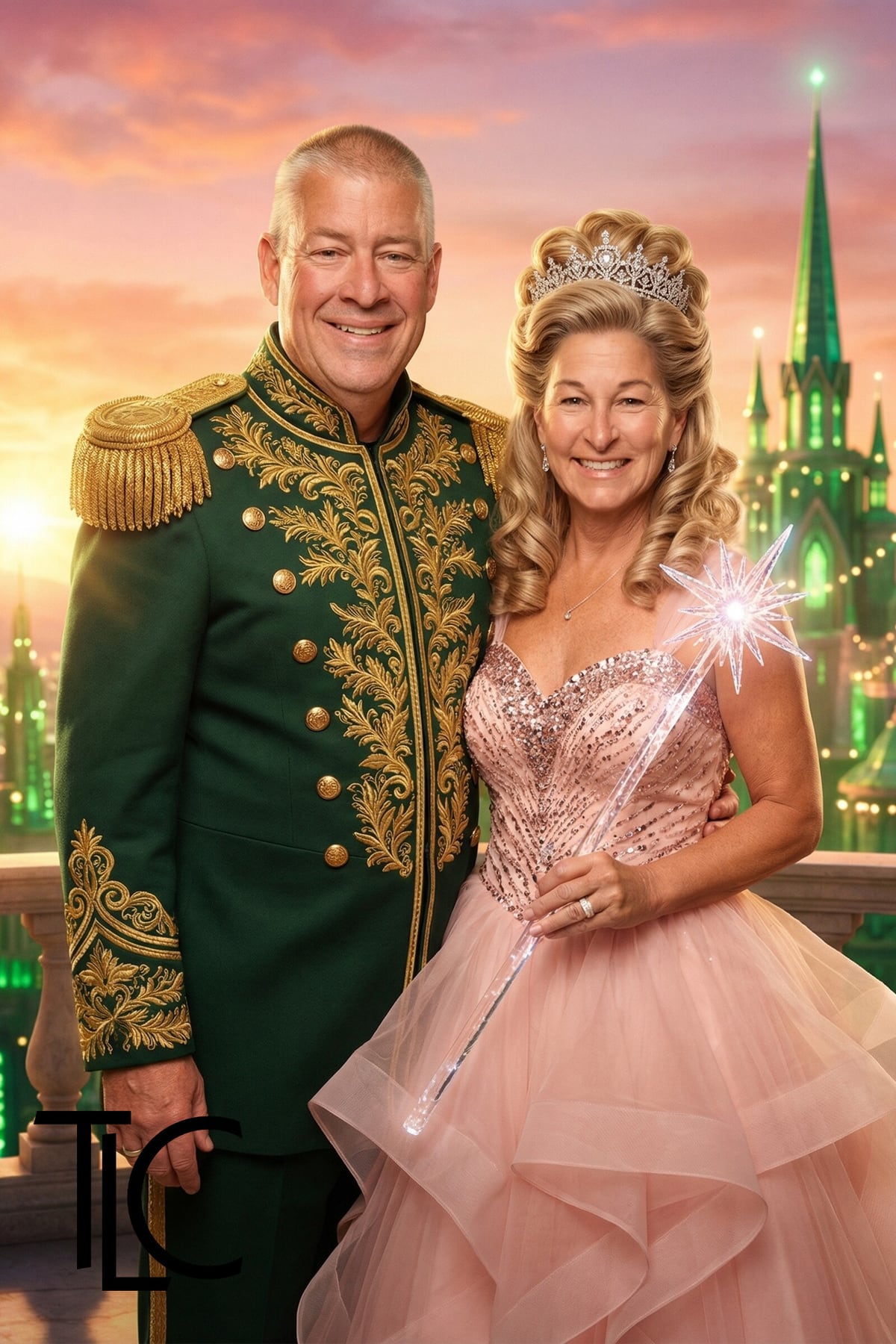 Corporate event guests transformed into elegant Oz-inspired characters
