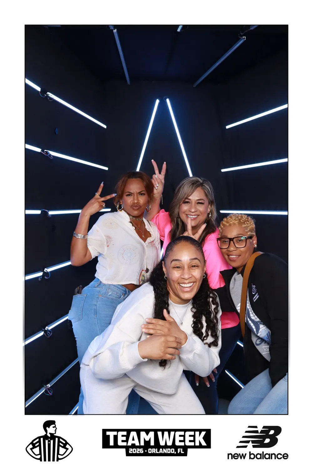 Group portrait from the Foot Locker and New Balance brand activation