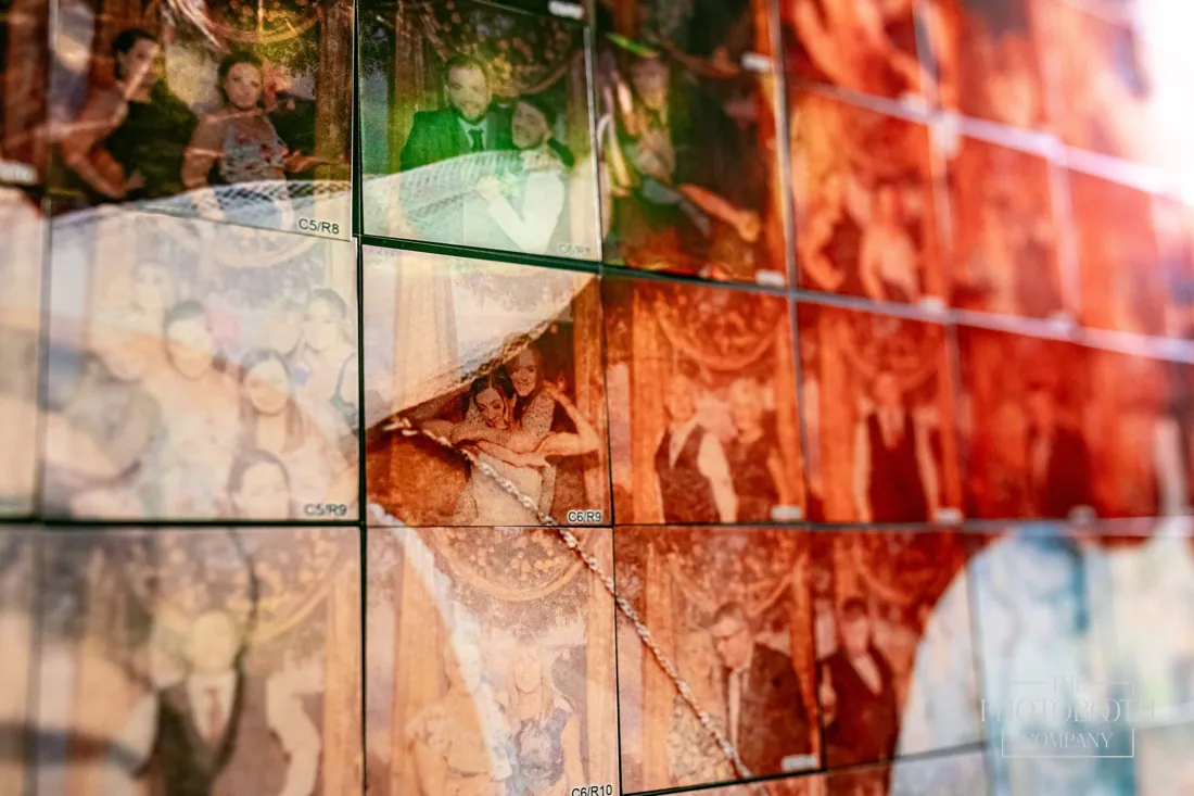 Photo mosaic built from individual guest photos
